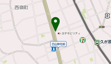 [EV]トヨタモビリティ東京(株) 久が原店 (東京トヨタ)の地図画像