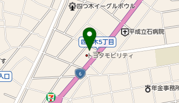[EV]トヨタモビリティ東京(株) 葛飾四ツ木店 (東京トヨタ)の地図画像
