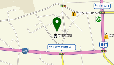 [EV]本庄市 児玉総合支所 (アスピアこだま)の地図画像