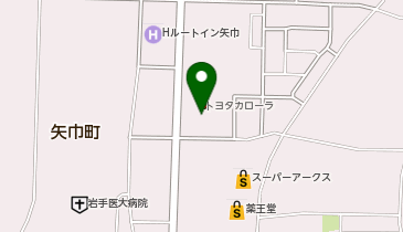 [EV]トヨタカローラ岩手(株) 矢巾店の地図画像