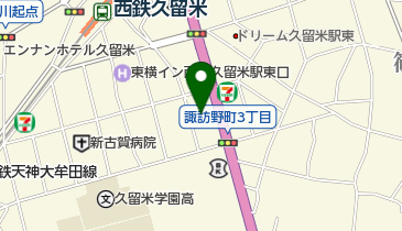 [EV]福岡トヨタ自動車(株) 久留米本店の地図画像