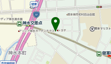 [EV]熊本トヨタ自動車(株) 健軍店の地図画像