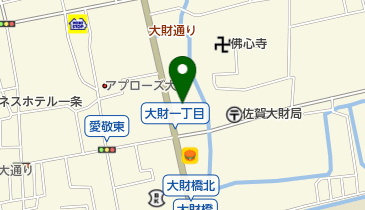 [EV]佐賀トヨタ自動車(株) 大財店の地図画像