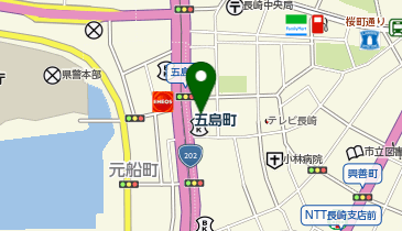 [EV]福岡トヨタ自動車(株) 長崎トヨタ 長崎本店の地図画像