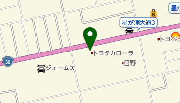 [EV]トヨタモビリティ釧路(株) 星が浦店 (カローラ)の地図画像