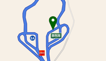 [EV]東日本高速道路(株) NEXCO東日本 秋田自動車道 錦秋湖SA (上り)の地図画像