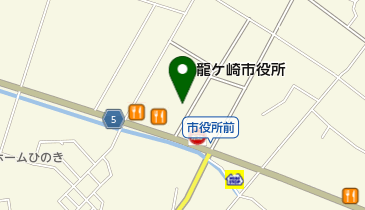 [EV]龍ケ崎市役所 (南側駐車場)の地図画像