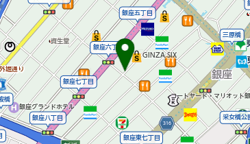 [EV]GINZA SIXリテールマネジメント(株) GINZA SIXの地図画像