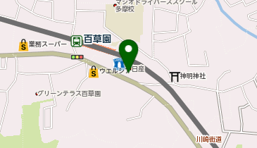 [EV]日産東京販売(株) 百草園駅前店の地図画像