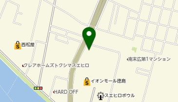 [EV]イオンリテール(株) イオンモール徳島 (店舗屋上P 北側)の地図画像