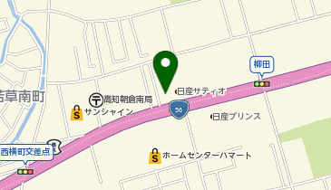 [EV](株)日産サティオ高知 ココパルコの地図画像