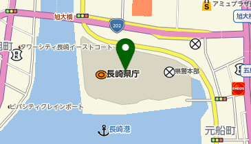 [EV]長崎県庁 駐車場の地図画像
