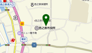 [EV]西之表市役所 (保健センター横駐車場)の地図画像