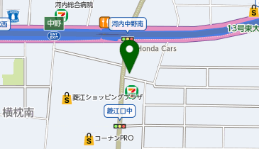 [EV]三光ホンダ販売(株) Honda Cars北河内 東大阪中野店の地図画像