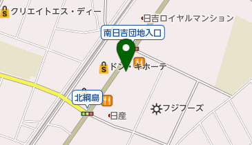 [EV](株)ホンダカーズ神奈川北 Honda Cars神奈川北 日吉店の地図画像
