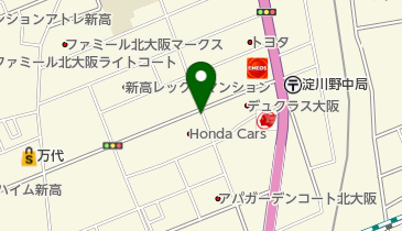 [EV](株)ホンダモビリティ近畿 Honda Cars大阪 淀川店の地図画像