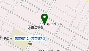 [EV]AGHトヨタ札幌(株) 東苗穂店 (札幌トヨペット)の地図画像