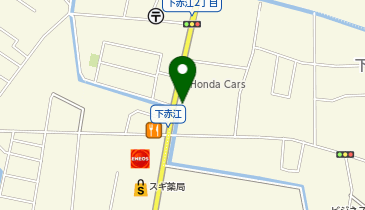[EV](株)ホンダ自販タナカ Honda Cars富山 赤江店の地図画像