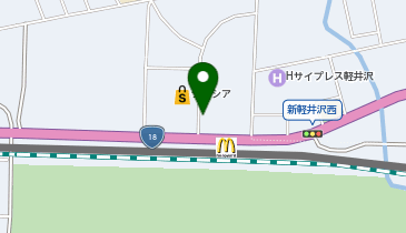 [EV]軽井沢書店 の地図画像