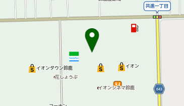 [EV]イオンモール鈴鹿 (平面第7P WEST西口付近)の地図画像