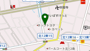 [EV]AGHトヨタ札幌(株) 元町店 (札幌トヨペット)の地図画像