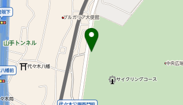 [EV]東京都 代々木公園の地図画像