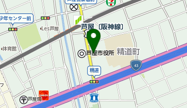 [EV]芦屋市役所 (庁舎 東館)の地図画像