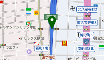 [EV]パーク24(株) 西横堀駐車場・第8号ブロック (阪神高速1号環状線高架下)の地図画像