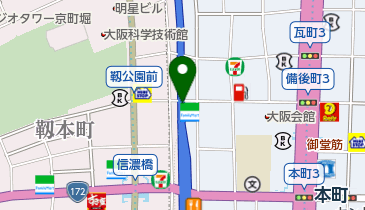 [EV]パーク24(株) 西横堀駐車場・第5号ブロック (阪神高速1号環状線高架下)の地図画像
