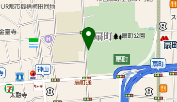 [EV]大阪市立 扇町通地下駐車場の地図画像