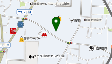 [EV](株)阪急オアシス オアシスタウンキセラ川西 (屋上P行きスロープ脇)の地図画像