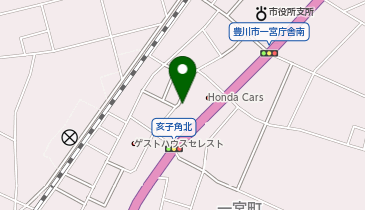 [EV](株)ヤマト Honda Cars愛知東 一宮店の地図画像