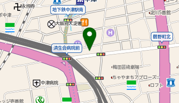 [EV]大阪市 豊崎地下駐車場 (A区画)の地図画像