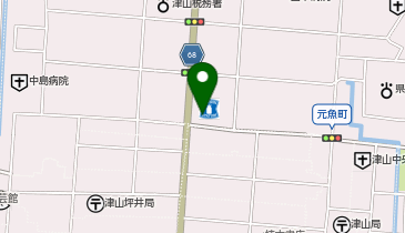 [EV]ローソン津山田町店の地図画像