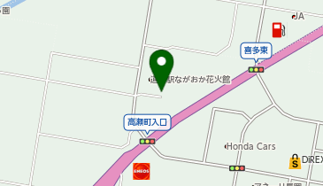 [EV]長岡市 道の駅 ながおか花火館の地図画像