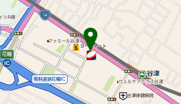 [EV]コスモ石油販売(株) コスモ石油 セルフピュア谷津SSの地図画像