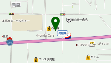 [EV](株)阪神サンヨーホールディングス BYD AUTO 岡山の地図画像