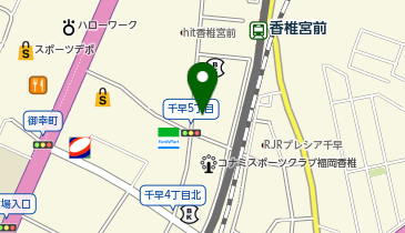 [EV]福岡トヨタ自動車(株) Volkswagen福岡東の地図画像