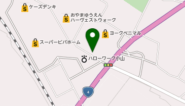 [EV](株)ザイマックス おやまゆうえんハーヴェストウォーク (P1駐車場)の地図画像