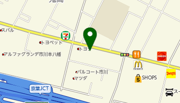 [EV]ヤナセオートモーティブ(株) Audi市川の地図画像