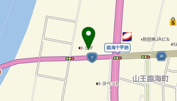 [EV]秋田トヨタ自動車(株) 臨海店の地図画像