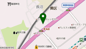 [EV]トヨタユナイテッド静岡(株) レクサス静岡葵の地図画像