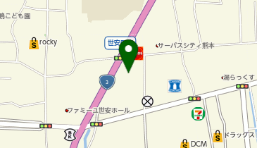 [EV]ユナイテッドトヨタ熊本(株) レクサス熊本南の地図画像