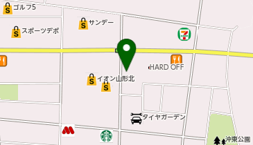 [EV](株)ハードオフコーポレーション ハードオフ山形北店の地図画像