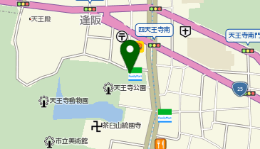 [EV]テスラモーターズジャパン 天王寺区茶臼山駐車場 (天王寺SC)の地図画像