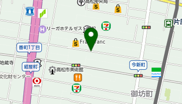 [EV]丸亀町くるりん駐車場 (屋上P)の地図画像