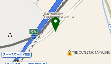 [EV]イオンリテール(株) THE OUTLETS KITAKYUSHU (平面北側 G出入口付近)の地図画像