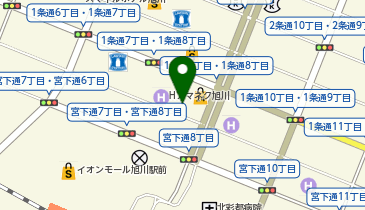 [EV]大和ハウスパーキング(株) Dパーキング旭川駅前 (立体P 6階)の地図画像