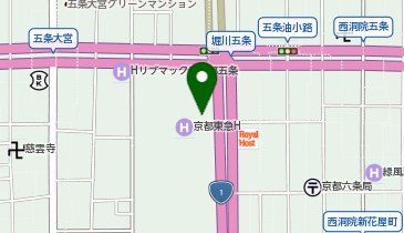 [EV](株)東京ホテルズ 京都東急ホテルの地図画像