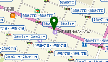 [EV](株)小樽グリーンホテル OYO THE GREEN ASAHIKAWAの地図画像